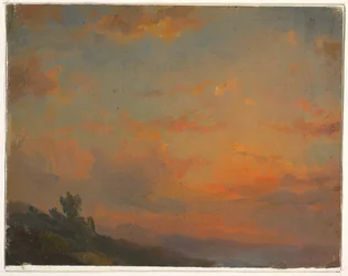 Wolkenstudie, Sonnenuntergang, 1850–60