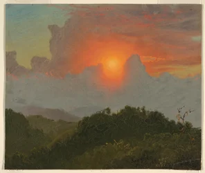 Zeichnung, Wolkiger Himmel, August 1865