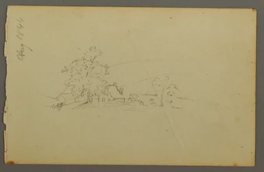 Ferne Bauerngebäude, 1844