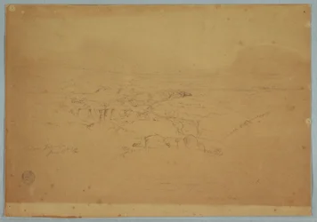 Zeichnung. Skizzen. Landschaft, "In der Nähe von Tacunga", Ecuador, 17. Juni 1857