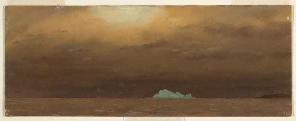 Zeichnung, Eisberg, Neufundland, 1859