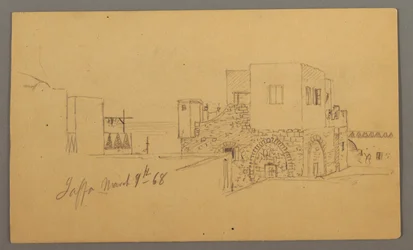 Jaffa Straßenecke, Palästina [Tel Aviv, Israel], 9. März 1868