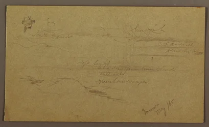 Zeichnung, Landschaft, Mai 1865