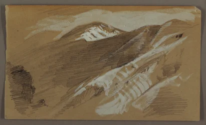 Zeichnung, Berglandschaft, Jamaika, Westindien, August 1868