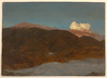Zeichnung, Bergige Landschaft, Mai 1865