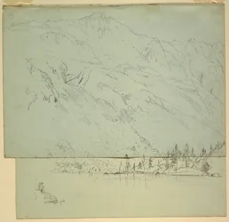 Zeichnung, Mt. Katahdin, Maine, 1870–78