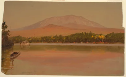 Zeichnung, Mt. Katahdin vom Togue Pond, 1875–80