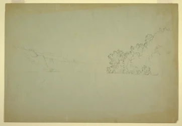 Zeichnung, Niagarafälle von Nordwesten, 1856