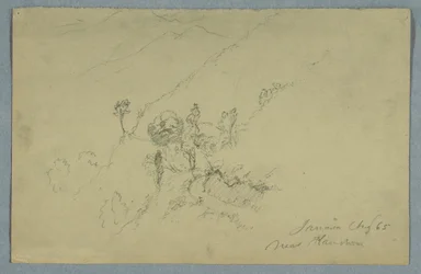 Straße durch die Blue Mountains, in der Nähe von Homestead, Jamaika, August 1865