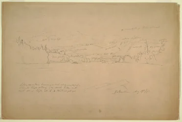 Ufer des Sees und Vorgebirge des Mount Katahdin, 29. August 1856