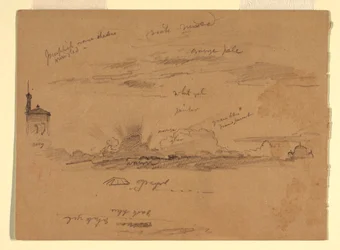Zeichnung, Skizzen aus Rom, Italien, November 1868