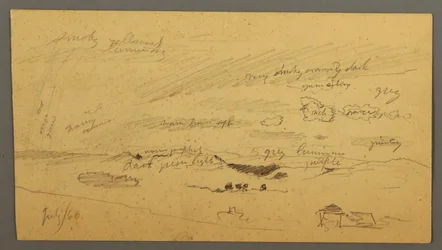 Himmelsstudie über Kamm und Regenbogen, Juli 1866