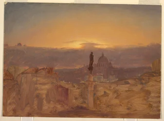 Petersdom vom Pincio, Rom, Ende 1868 oder Anfang 1869