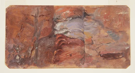 Studie von Felsen, Petra, Februar 1868