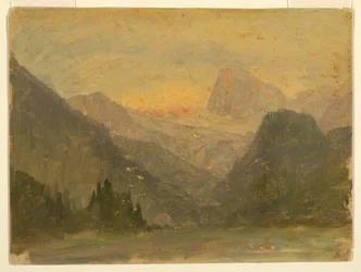 Der Watzmann, in der Nähe von Berchtesgaden, 1868