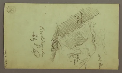 Zeichnung, Türme, Dächer, Spicket, Dach, Juli 1868