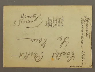 Zeichnung, Stadtgebäude, möglicherweise 1868–69