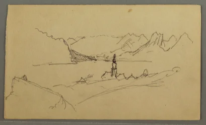 Tal, Kirche, St. Gilgen Österreich, möglicherweise 1868