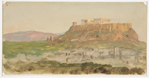 Ansicht der Akropolis von Süden, Athen, April 1869