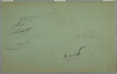 Treibende Eisberge, 15. Juli 1859