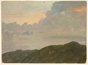 Hügel und Wolken