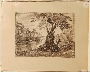Imaginäre Flusslandschaft