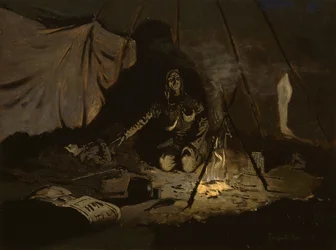 Die trockenen Blätter hielten länger als sie (ca. 1899)