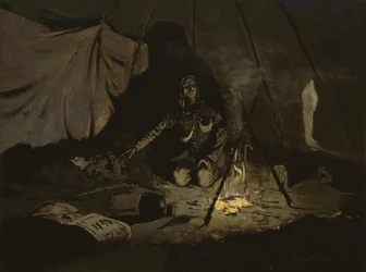 Die trockenen Blätter hielten länger als sie