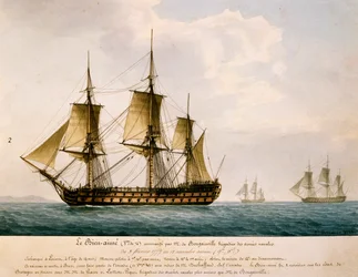 Schiff Bien-Aime von Louis Antoine, Graf de Bougainville