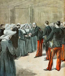 General Marin verleiht eine Ehrenmedaille