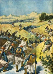 Die französische Armee auf der Suche nach Arezki El Bachir