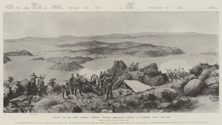 Abschneiden des Rückzugs der Buren, General Frenchs bemerkenswerte Position bei Colesberg, von Coles Kop