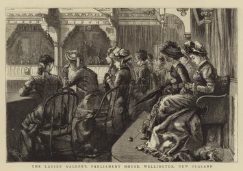 Die Damengalerie, Parlamentsgebäude, Wellington, Neuseeland