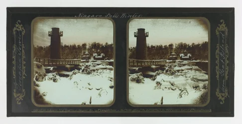 Winter Niagara Fälle, Terrapin Tower von Goat Island