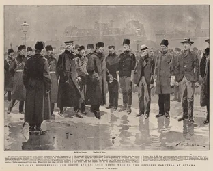 Kanadische Roughriders für Südafrika, Lord Minto verabschiedet die Offiziere in Ottawa