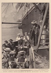 Im Exil, General Cronje geht an Bord der SS Milwaukee nach St. Helena