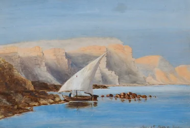 Segelboot vor Nordafrika, ca. 1846-1907