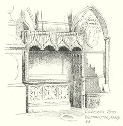 Chaucers Grab, Westminster Abbey