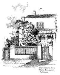 Haus von Samuel Richardson, North End, Fulham, London, 1912