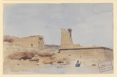 Der Tempel von Dendur, zeigt den Pylon und die Terrasse