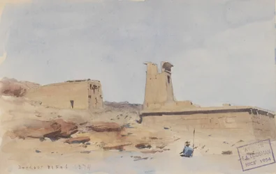 Der Tempel von Dendur, zeigt das Pylon und die Terrasse