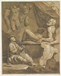 Titelblatt für: Abraham Bloemaert, Oorspronkelyk en vermaard konstryk tekenboek. Teil 1