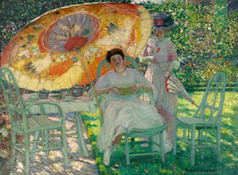 Der Gartenschirm, um 1910