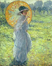 Frau mit Sonnenschirm, ca. 1906
