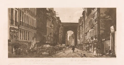 Ansicht des Tores von St. Denis