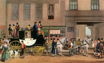 Der Blenheim, verlässt das Star Hotel, Oxford, 1831, 1927