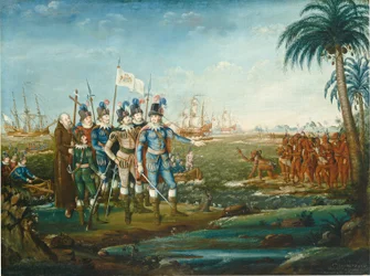 Erste Landung von Christoph Kolumbus, 1800-1805