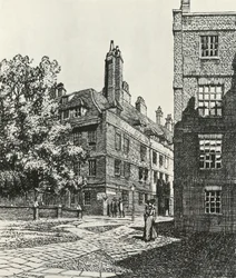 Cliffords Inn in der City of London, 1903, 1934