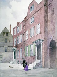 Ansicht des Büros des Generalvikars, Bell Yard, Knightrider Street, City of London