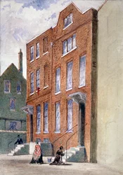Ansicht des Büros des Generalvikars, Bell Yard, Knightrider Street, City of London